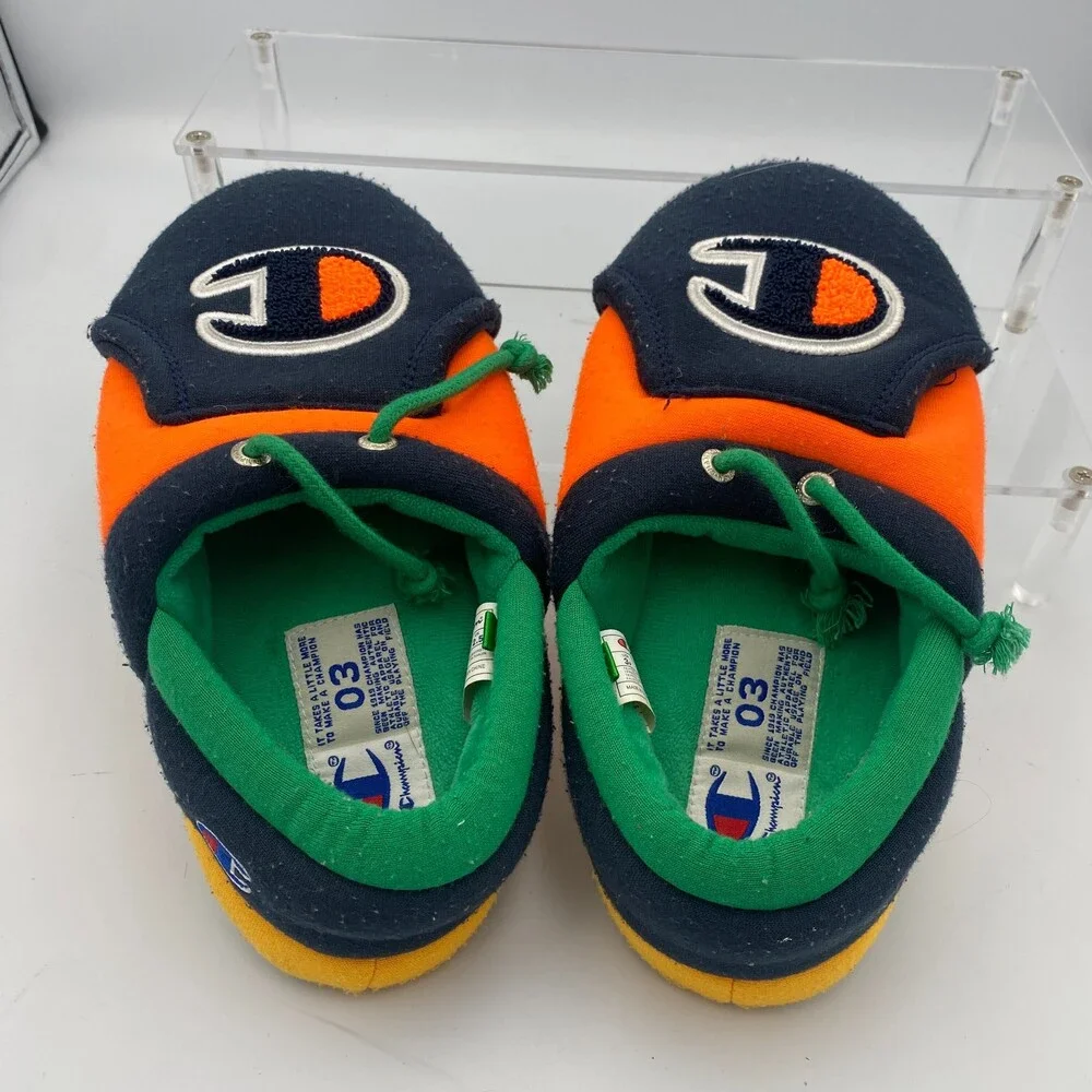 Champion Unisex Kids US 3P University Slippers Multicolor Faux Fur Slip On Shoes